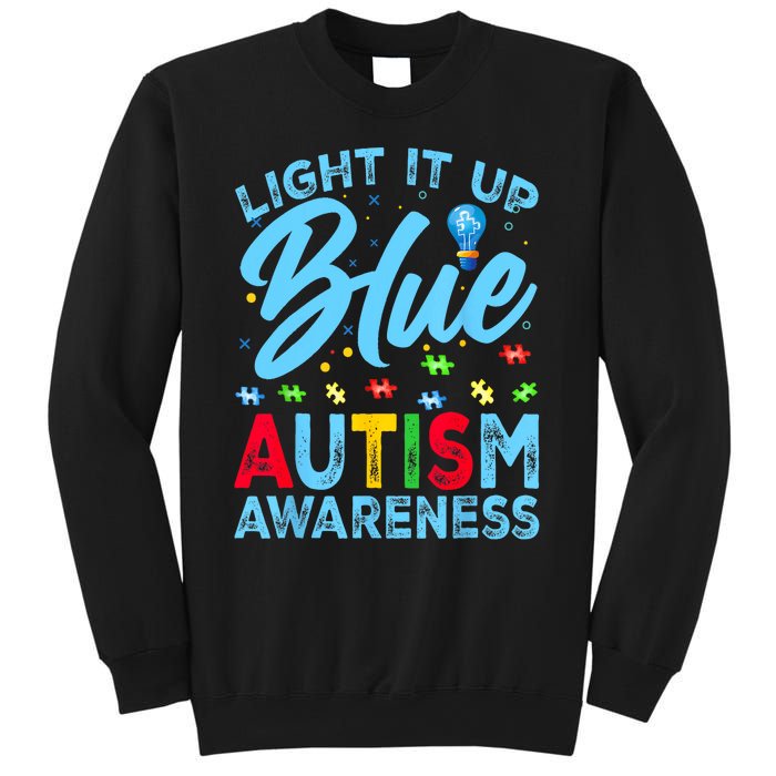 Light It Up Blue Autism Awareness Sweatshirt