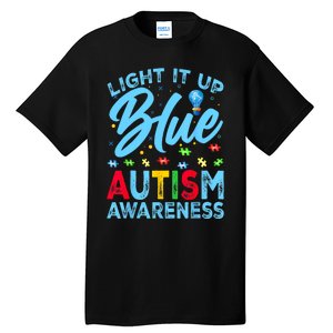 Light It Up Blue Autism Awareness Tall T-Shirt