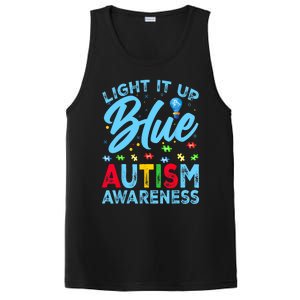 Light It Up Blue Autism Awareness PosiCharge Competitor Tank