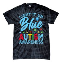 Light It Up Blue Autism Awareness Tie-Dye T-Shirt