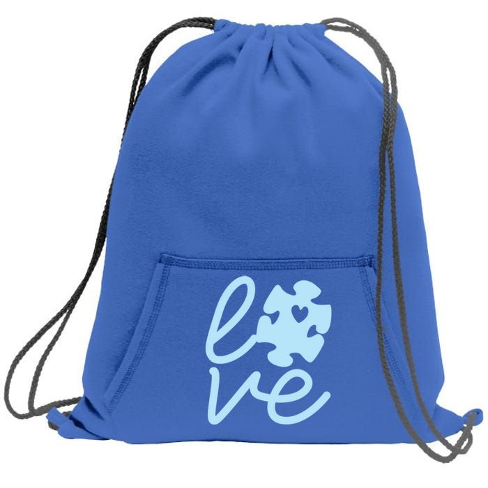 Light It Up Blue Utism Meaningful Gift Autism Awareness Graphic Gift Sweatshirt Cinch Pack Bag