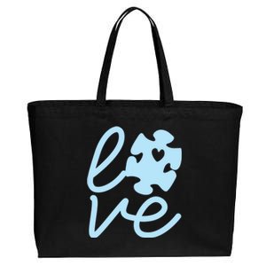 Light It Up Blue Utism Meaningful Gift Autism Awareness Graphic Gift Cotton Canvas Jumbo Tote