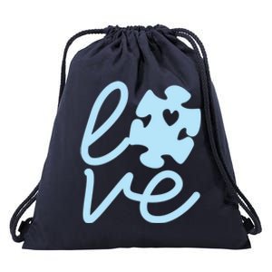 Light It Up Blue Utism Meaningful Gift Autism Awareness Graphic Gift Drawstring Bag