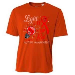 Light It Up Red Utism Awareness Acceptance Red Instead Gift Cooling Performance Crew T-Shirt