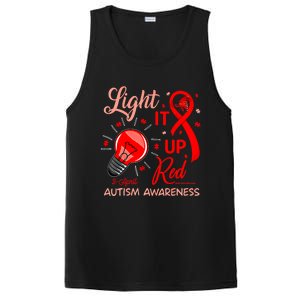 Light It Up Red Utism Awareness Acceptance Red Instead Gift PosiCharge Competitor Tank