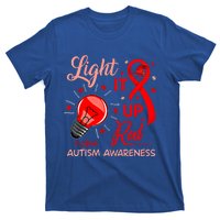 Light It Up Red Utism Awareness Acceptance Red Instead Gift T-Shirt