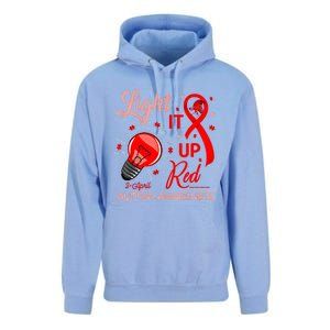 Light It Up Red Utism Awareness Acceptance Red Instead Gift Unisex Surf Hoodie