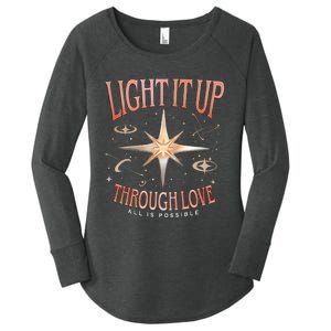 Light It Up Bryce Quinlan Women's Perfect Tri Tunic Long Sleeve Shirt