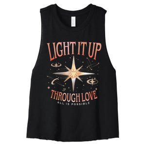 Light It Up Bryce Quinlan Women's Racerback Cropped Tank