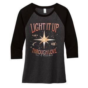 Light It Up Bryce Quinlan Women's Tri-Blend 3/4-Sleeve Raglan Shirt