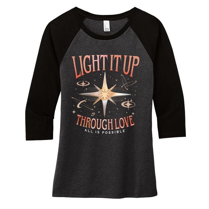 Light It Up Bryce Quinlan Women's Tri-Blend 3/4-Sleeve Raglan Shirt