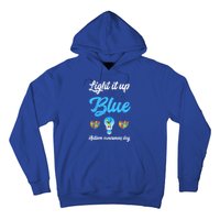 Light It Up Blue Autism Awareness Day Down Syndrome Gift Hoodie