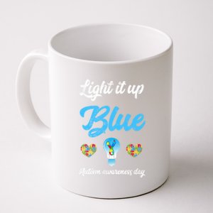 Light It Up Blue Autism Awareness Day Down Syndrome Gift Coffee Mug