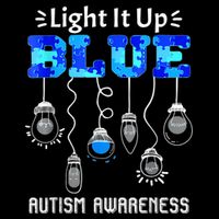 Light It Up Blue Autism Awareness Autistic Puzzle Piece Sustainable Bucket Hat