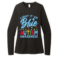 Light It Up Blue Autism Awareness Womens CVC Long Sleeve Shirt