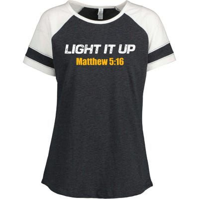 Light It UP Premium Enza Ladies Jersey Colorblock Tee