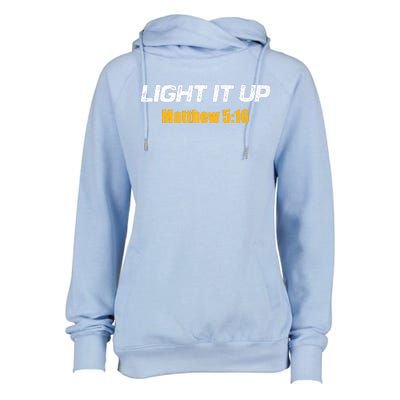 Light It UP Premium Womens Funnel Neck Pullover Hood