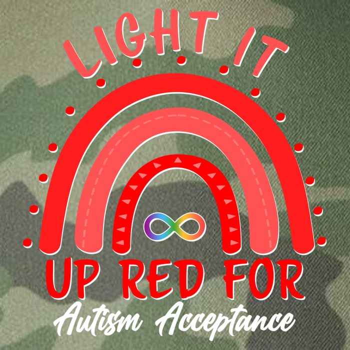 Light It Up Red For Autism Acceptance Red Rainbow Legacy Tie Dye Trucker Hat
