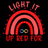 Light It Up Red For Autism Acceptance Red Rainbow Mug