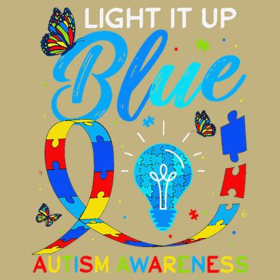 Light It Up Blue Autism Awareness Puzzle Women T-Shirt