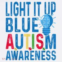 Light It Up Blue Autism Awareness Women's V-Neck T-Shirt