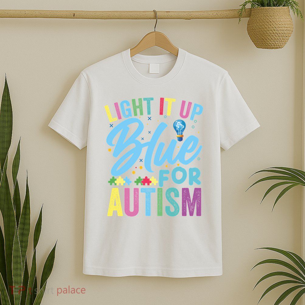 Light It Up Blue Autism Awareness Sweat T-Shirt