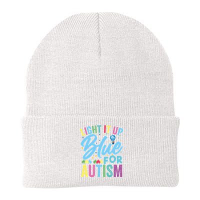 Light It Up Blue Autism Awareness Sweat Beanie