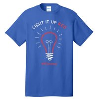 Light It Up Red Instead Acceptance Of Autism Gift Tall T-Shirt