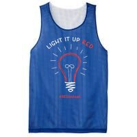 Light It Up Red Instead Acceptance Of Autism Gift Mesh Reversible Basketball Jersey Tank