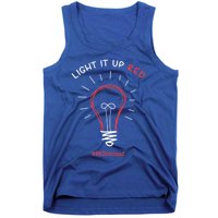 Light It Up Red Instead Acceptance Of Autism Gift Tank Top