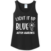 Light It Up Blue Autism I Wear Blue For Warrior Ladies Essential Tank