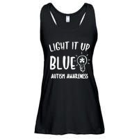 Light It Up Blue Autism I Wear Blue For Warrior Ladies Essential Flowy Tank