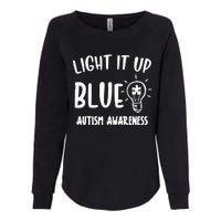 Light It Up Blue Autism I Wear Blue For Warrior Womens California Wash Sweatshirt