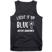 Light It Up Blue Autism I Wear Blue For Warrior Tank Top