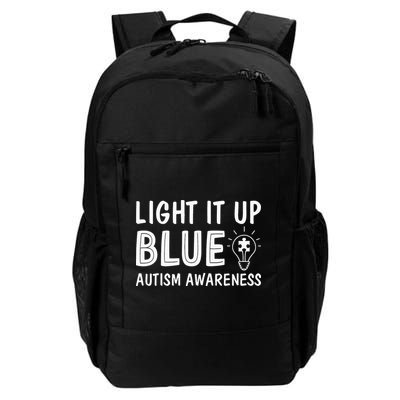 Light It Up Blue Autism I Wear Blue Backpack