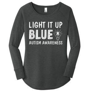 Light It Up Blue Autism I Wear Blue Women's Perfect Tri Tunic Long Sleeve Shirt