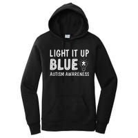 Light It Up Blue Autism I Wear Blue Women's Pullover Hoodie