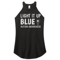 Light It Up Blue Autism I Wear Blue Women's Perfect Tri Rocker Tank