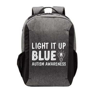 Light It Up Blue Autism I Wear Blue Vector Backpack