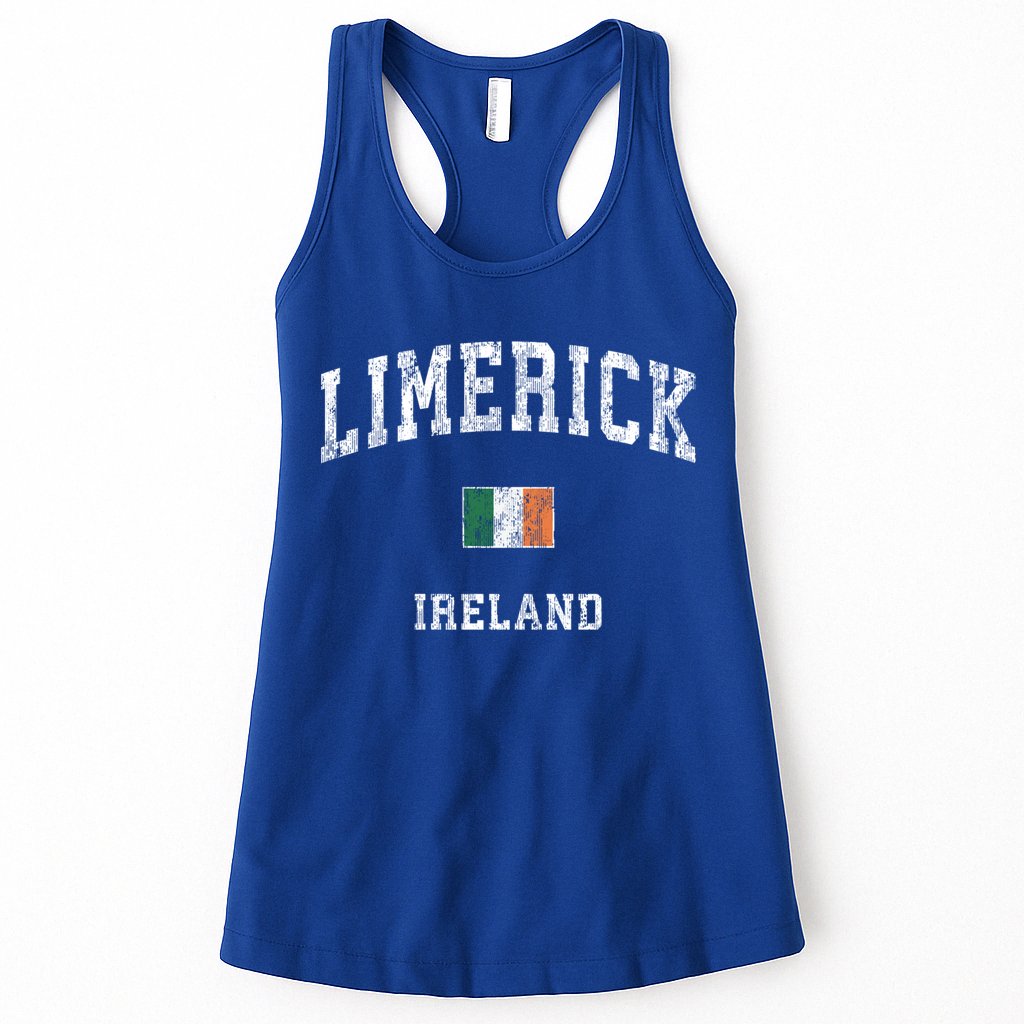Limerick Ireland Vintage Athletic Sports Design Meaningful Gift Womens Tank Top