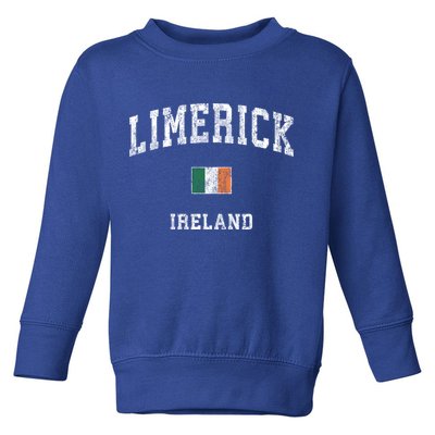 Limerick Ireland Vintage Athletic Sports Design Meaningful Gift Toddler Sweatshirt