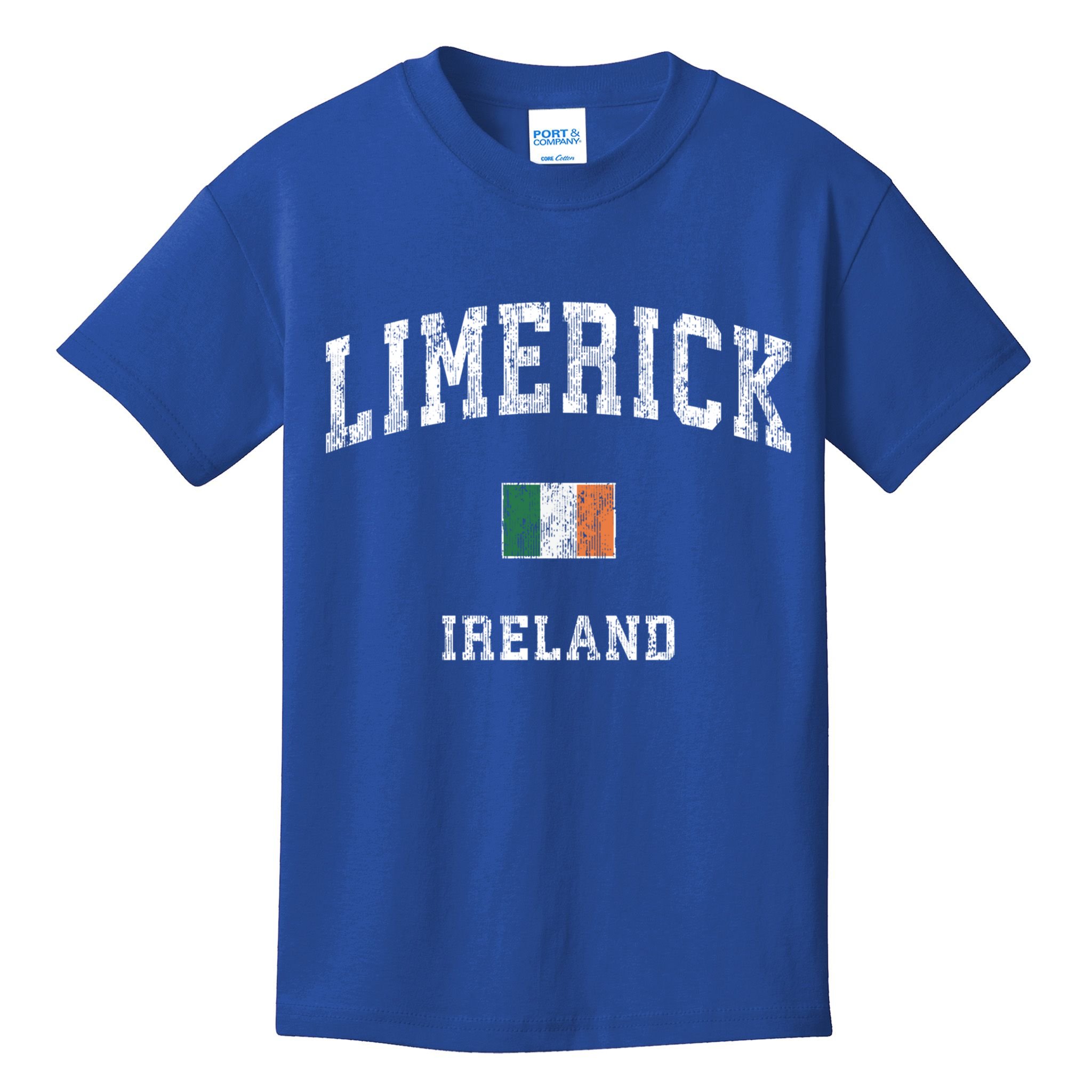 Limerick Ireland Vintage Athletic Sports Design Meaningful Gift Kids T-Shirt