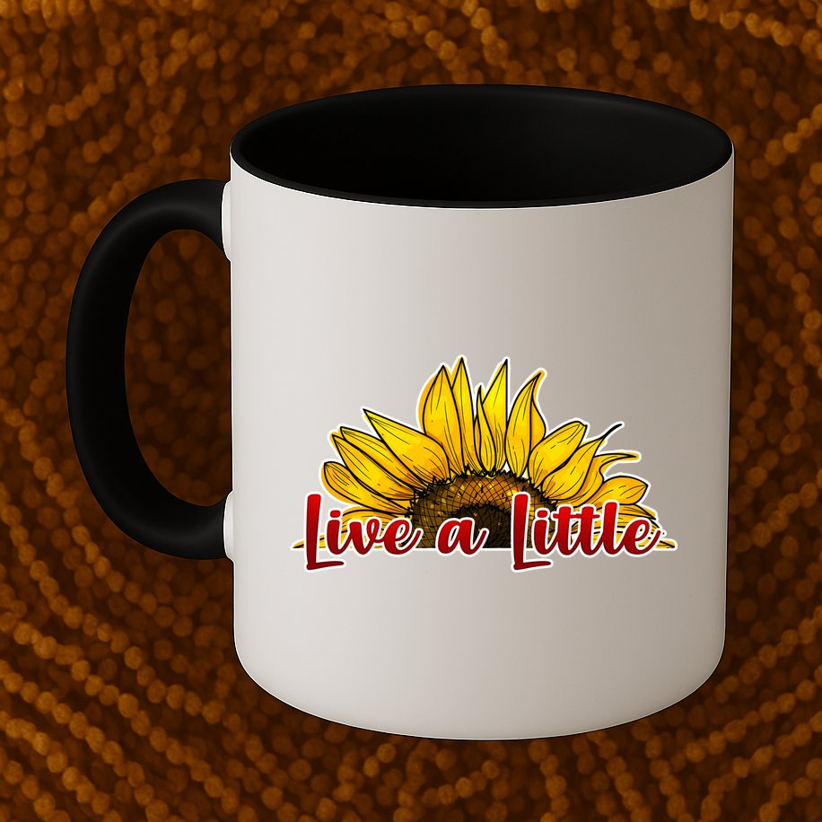 Live A Little Sunflower Mug