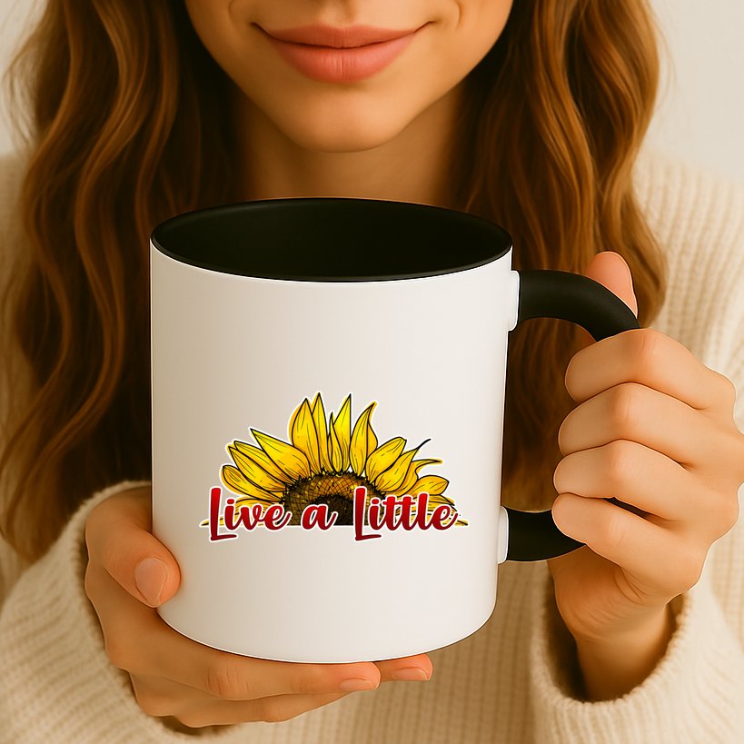 Live A Little Sunflower Mug