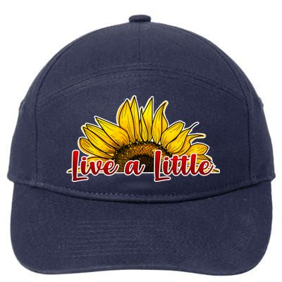 Live A Little Sunflower 7-Panel Snapback Hat