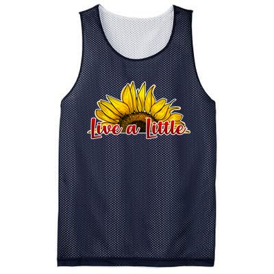 Live A Little Sunflower Mesh Reversible Basketball Jersey Tank