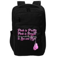 Live And Fight Pink Breast Cancer Impact Tech Backpack