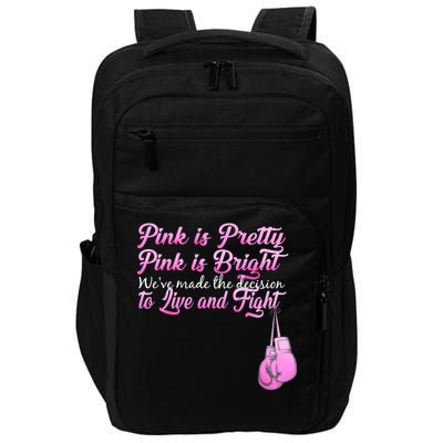 Live And Fight Pink Breast Cancer Impact Tech Backpack