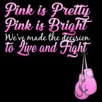 Live And Fight Pink Breast Cancer Bucket Hat
