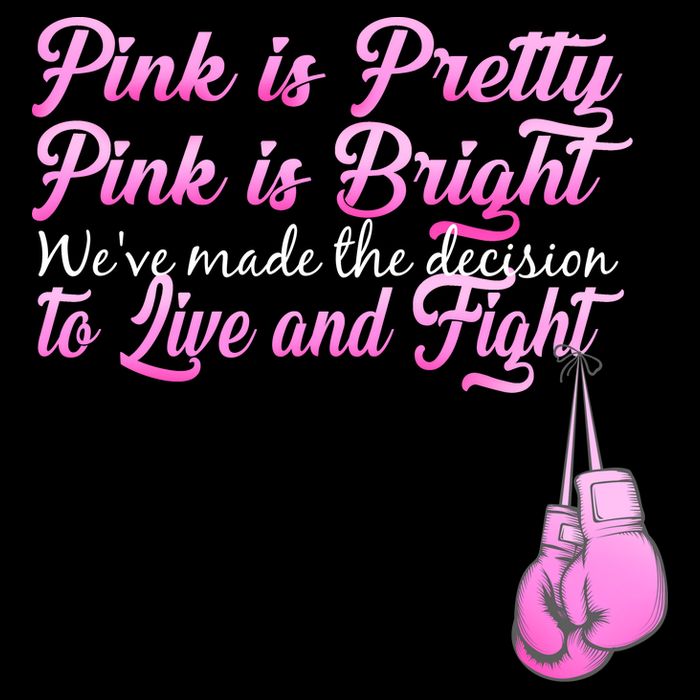 Live And Fight Pink Breast Cancer Bucket Hat